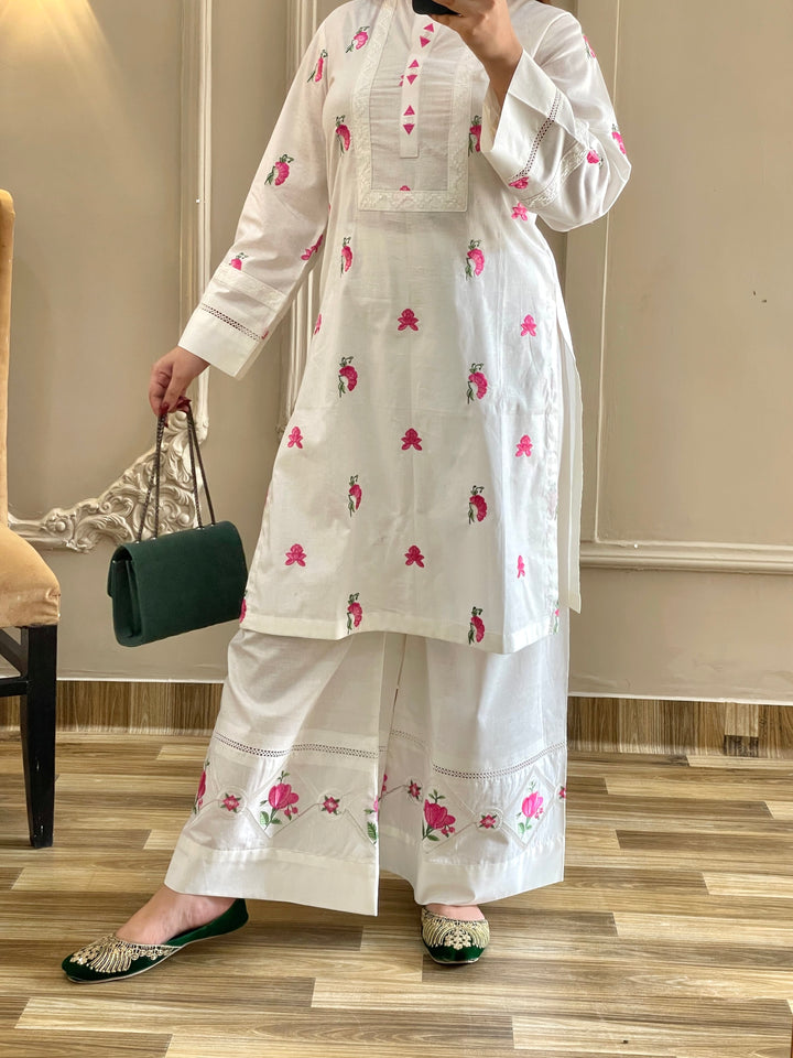 PRET Embroidered Cotton 2 Piece Dress – LF-PT-022