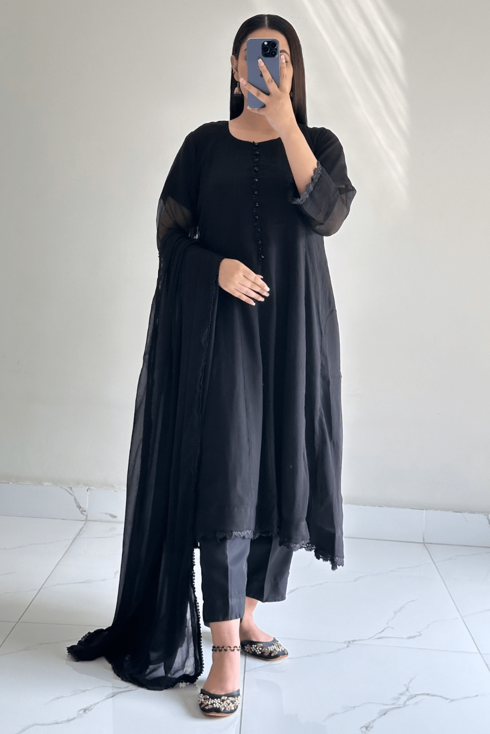 MISHA Chiffon Embroidered 3 Piece Dress – LF-MS-021