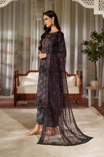 Pure Luxury Lawn Embroidered Eid Outfit - LL452