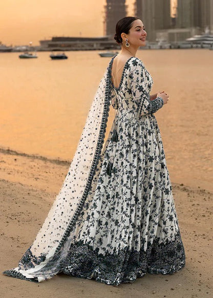Pure Luxury Lawn Black & White Embroidered Eid Outfit - LL448