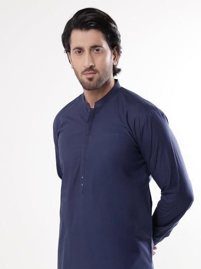 Cotton Navy Blue Kurta Trouser - Almirah KP005