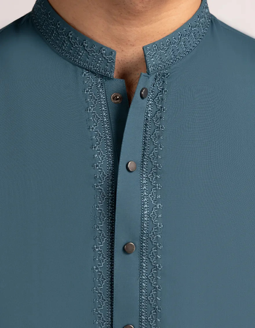Blended Sea Green Shalwar Kameez -  SK007