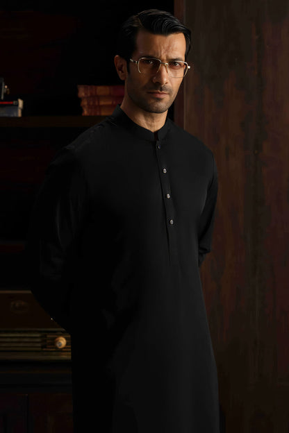 Blended Blue Black Shalwar Kameez- Cast & Crew SK017