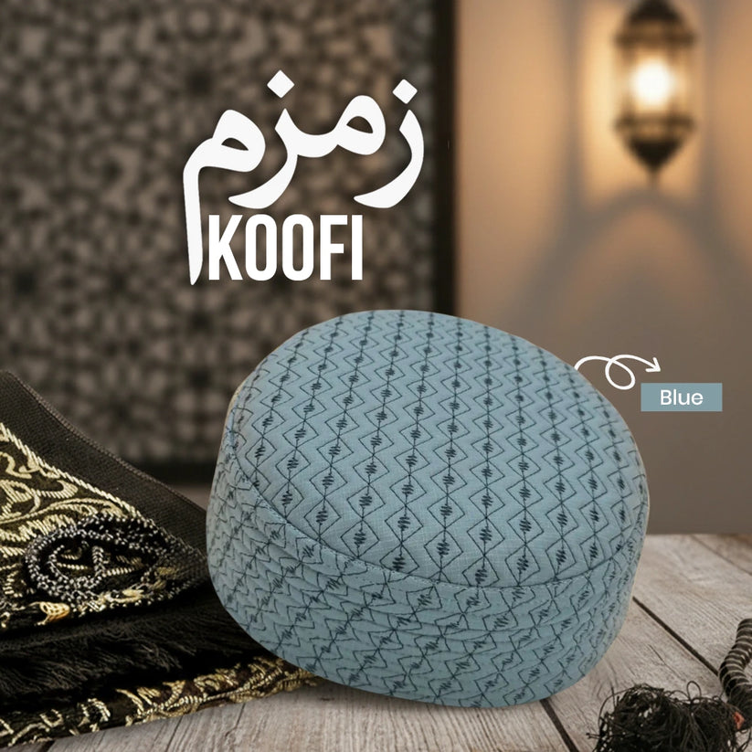 Zamzam Koofi Embroidered Traditional Cap - TC001