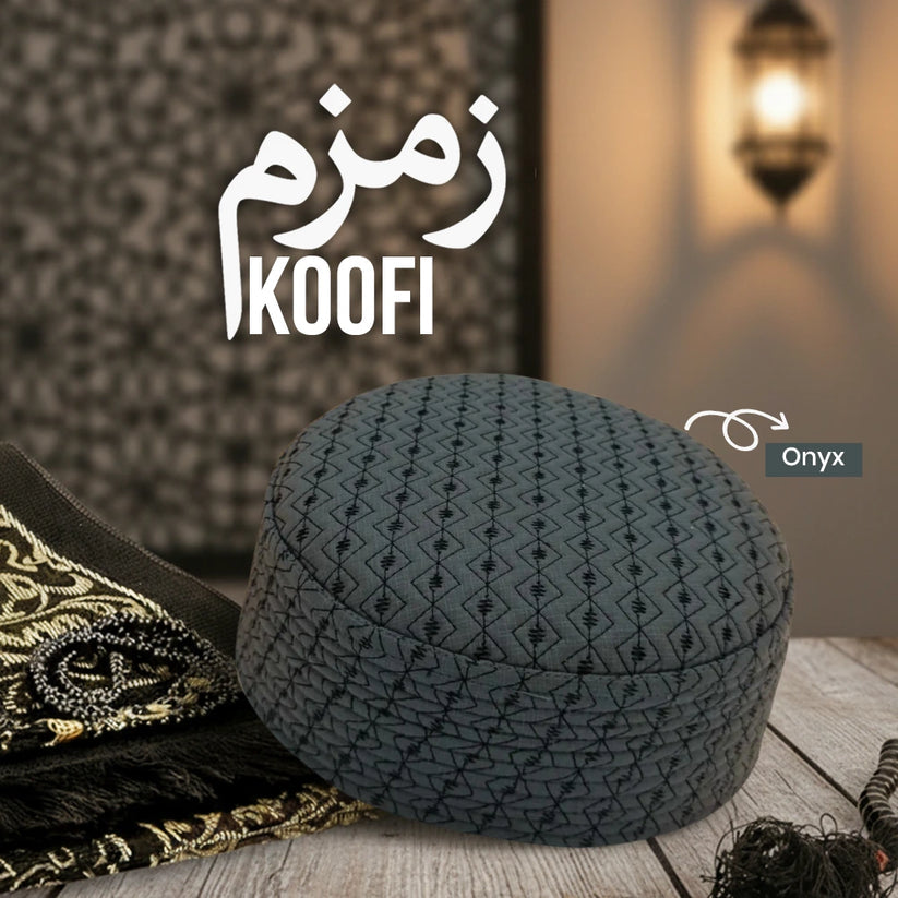 Zamzam Koofi Embroidered Traditional Cap - TC001
