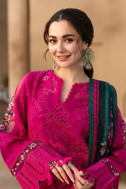 Pure Lawn Pink Chickenkari Eid Outfit - LL413