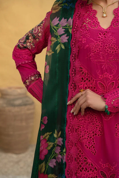 Pure Lawn Pink Chickenkari Eid Outfit - LL413