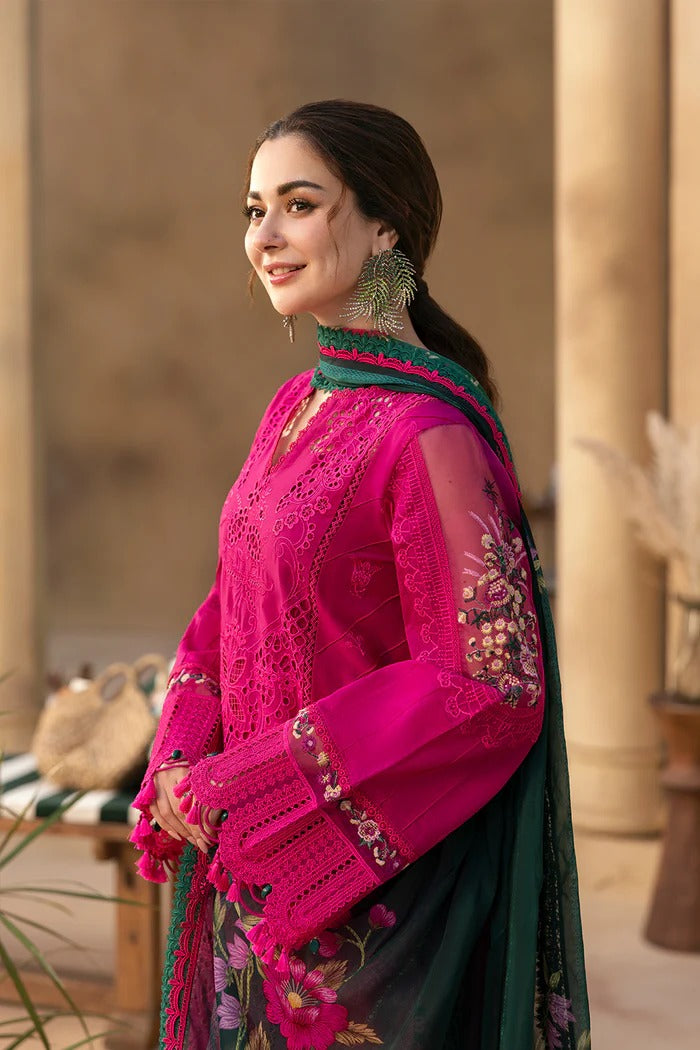 Pure Lawn Pink Chickenkari Eid Outfit - LL413