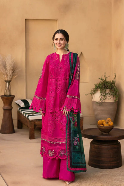 Pure Lawn Pink Chickenkari Eid Outfit - LL413