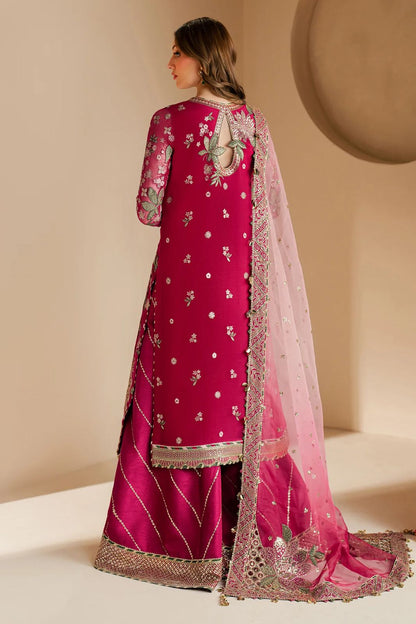 Pure Chiffon Elegant Embroidered Wedding Dress - PW409