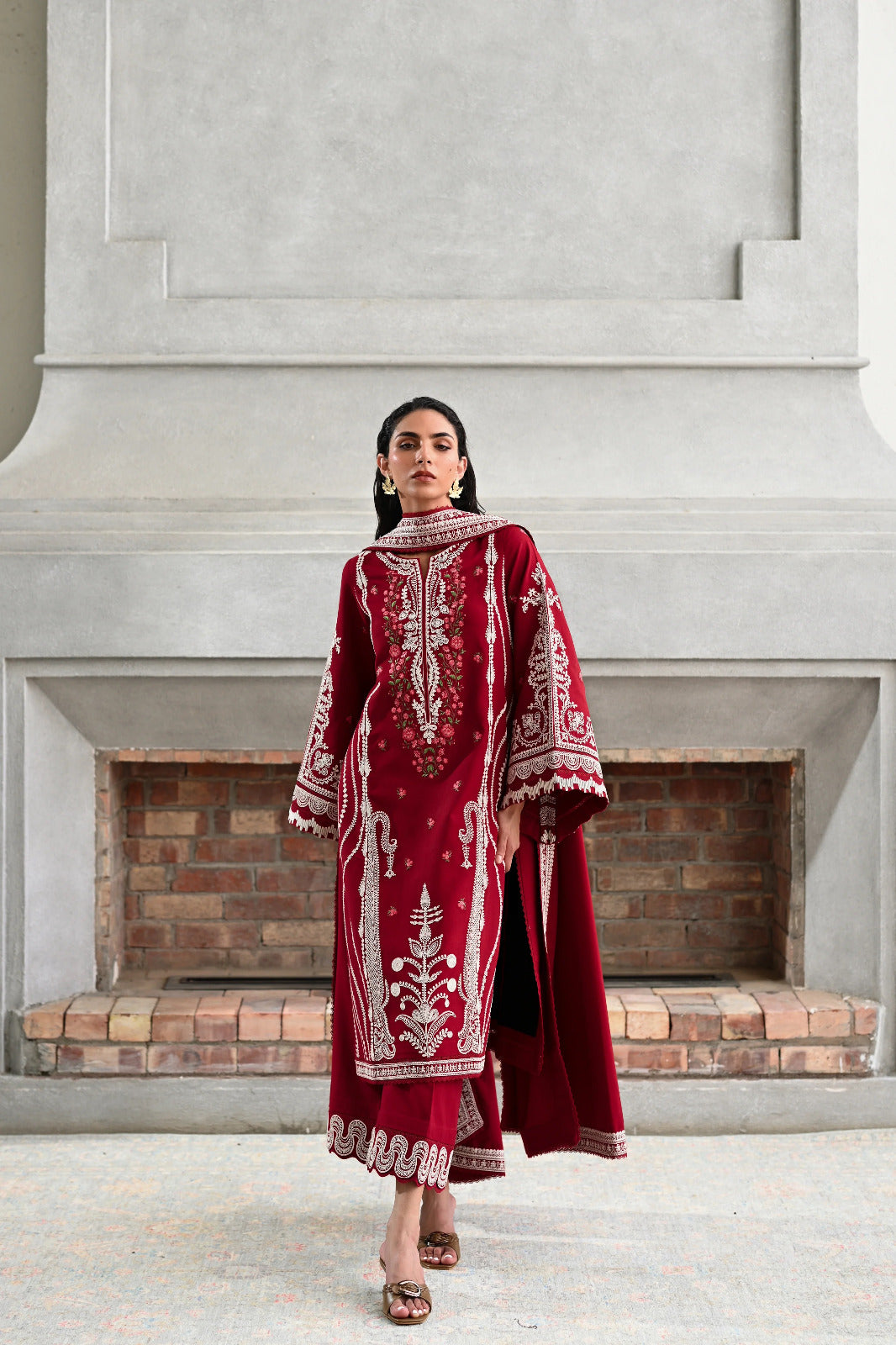 Pure Lawn Embroidered Eid Outfit - LL429