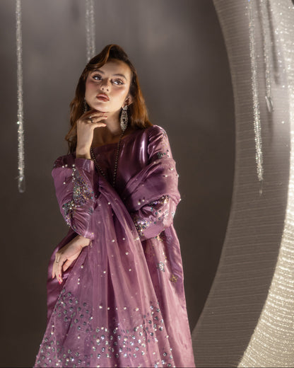 Pure Cotton Pink Embroidered Eid Outfit - LL436