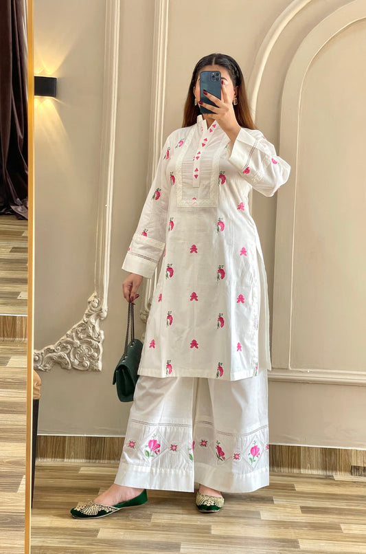 PRET Embroidered Cotton 2 Piece Dress – LF-PT-022