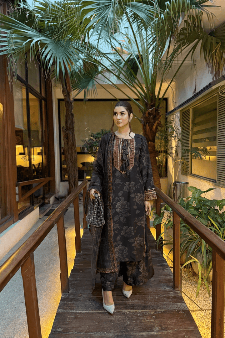 Ayza Pure Lawn Embroidered 3 Piece Dress – LF-AZ-002