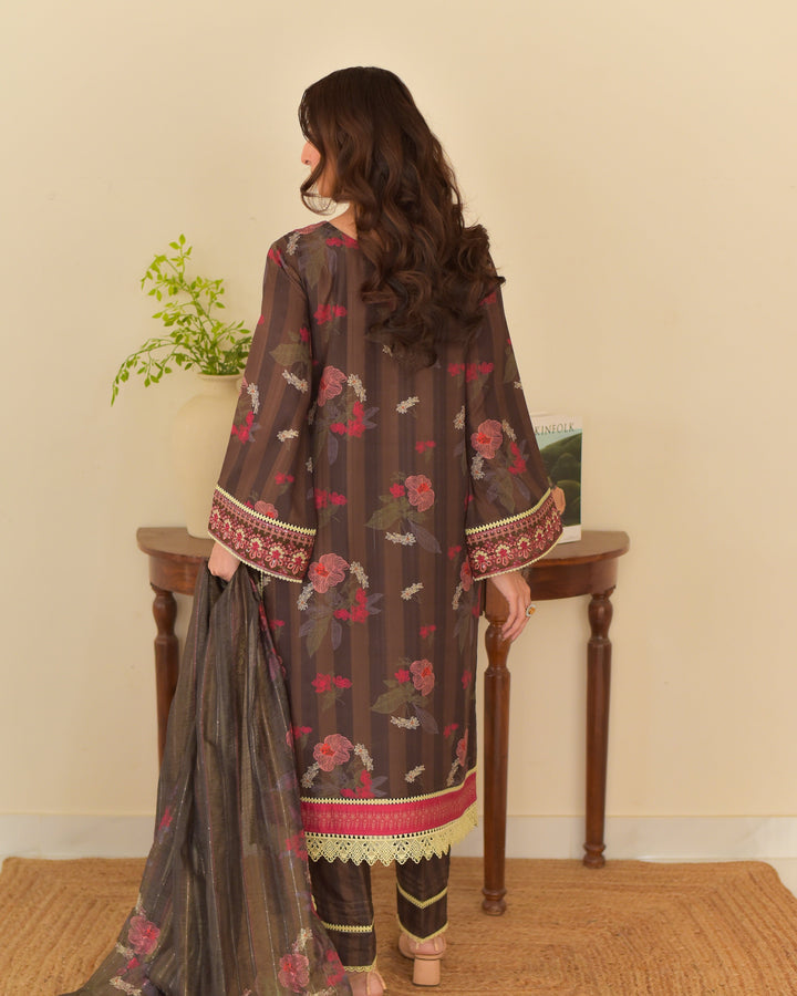 BEENY Printed Slub Cambric 3 Piece Dress – LF-BN-042
