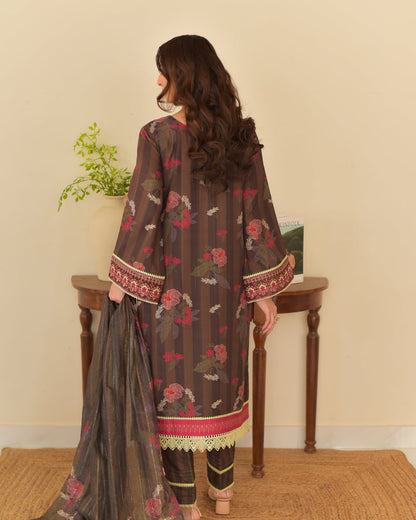 BEENY Printed Slub Cambric 3 Piece Dress – LF-BN-042