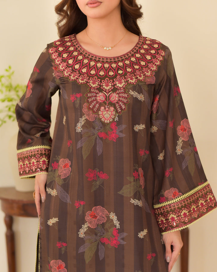 BEENY Printed Slub Cambric 3 Piece Dress – LF-BN-042