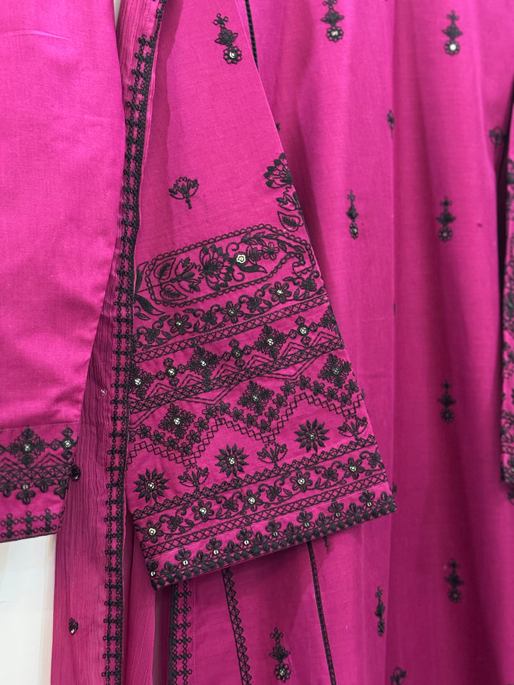 KINZA Pure Lawn Embroidered 3 Piece Dress – LF-KZ-029