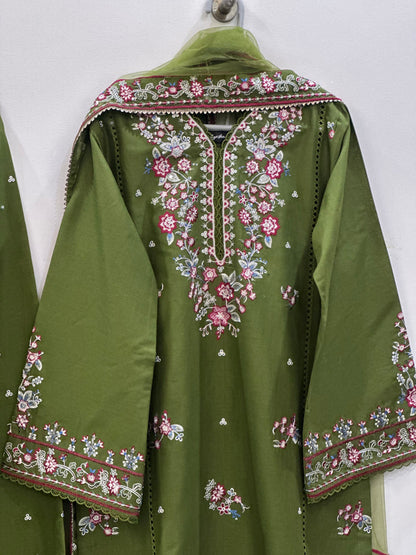 KIRAN Pure Lawn Embroidered 3 Piece Dress – LF-KR-009