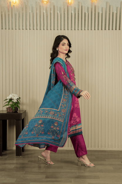 Meena Pure Lawn Embroidered 3 Piece Dress – LF-MN-003 (Copy)