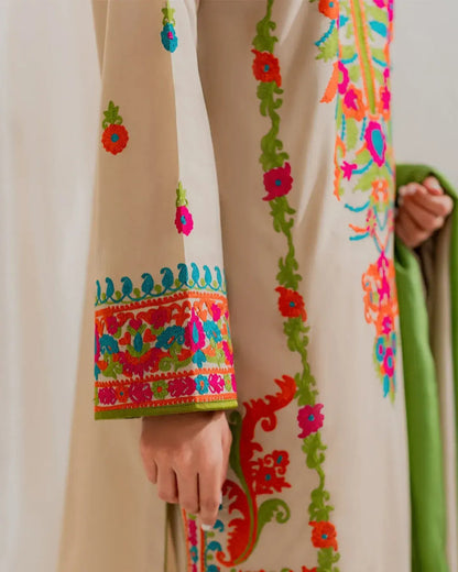 MULTI Pure Lawn Embroidered 3 Piece Dress – LF-ML-034