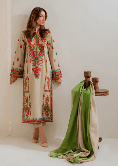 MULTI Pure Lawn Embroidered 3 Piece Dress – LF-ML-034