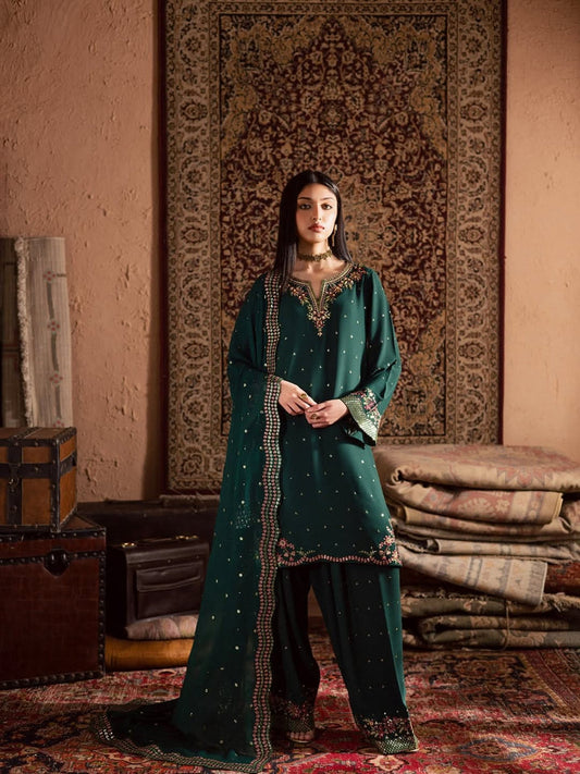 SHANZAY Pure Lawn Embroidered 3 Piece Dress – LF-SH-015