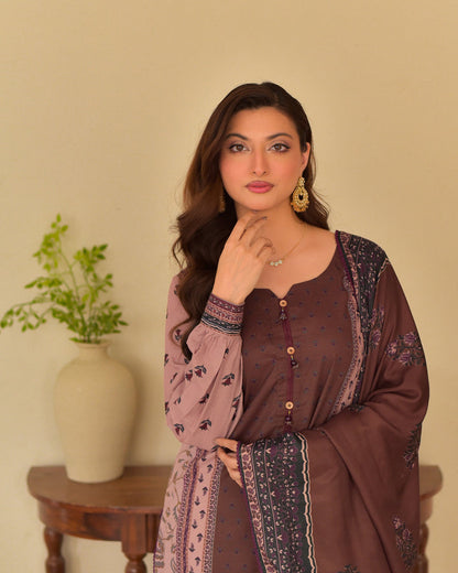 TABEER Pure Lawn Embroidered 3 Piece Dress – LF-TB-035