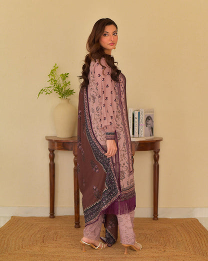 TABEER Pure Lawn Embroidered 3 Piece Dress – LF-TB-035