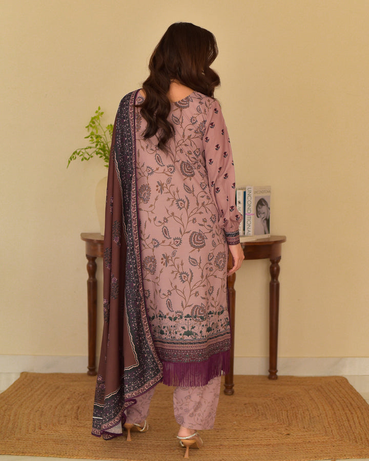 TABEER Pure Lawn Embroidered 3 Piece Dress – LF-TB-035