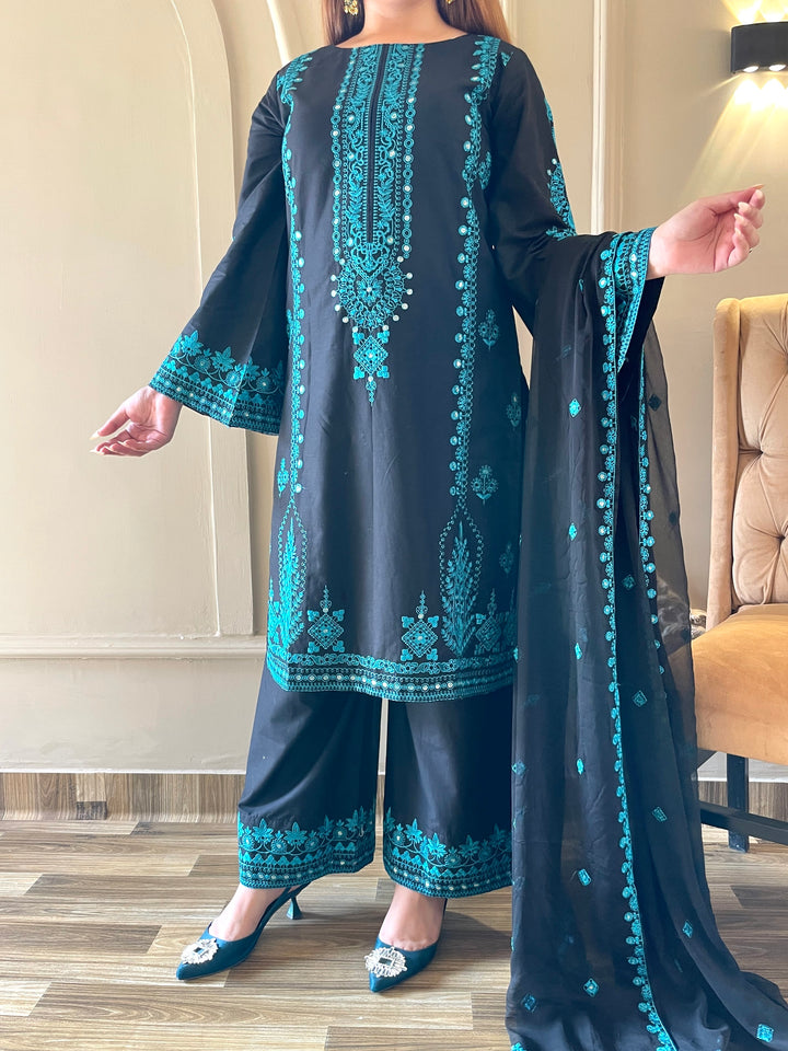 ZURAY Pure Lawn Embroidered 3 Piece Dress – LF-ZY-031