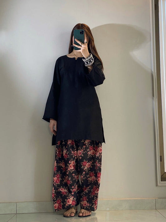 FLOWER Lawn Embroidered 3 Piece Dress – LF-FW-019