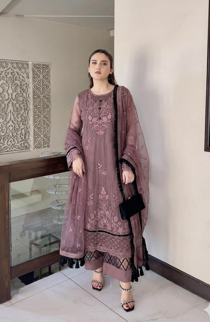 SHAHI Luxury khadinet Embroidered 3 Piece Dress – LF-SH-014