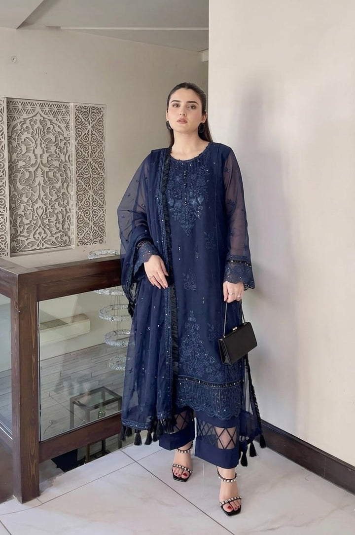 SHAHI Luxury khadinet Embroidered 3 Piece Dress – LF-SH-014
